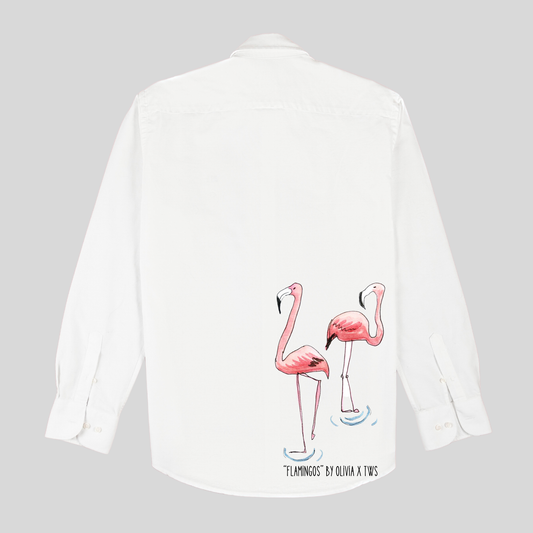 Flamingos by Olivia